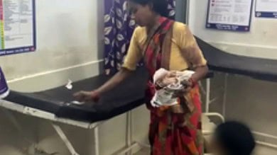 Pregnant woman cleans hospital bed where husband died
