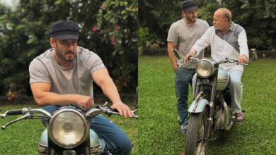 Salman Khan shares pictures with father Salim Khan’s first bike