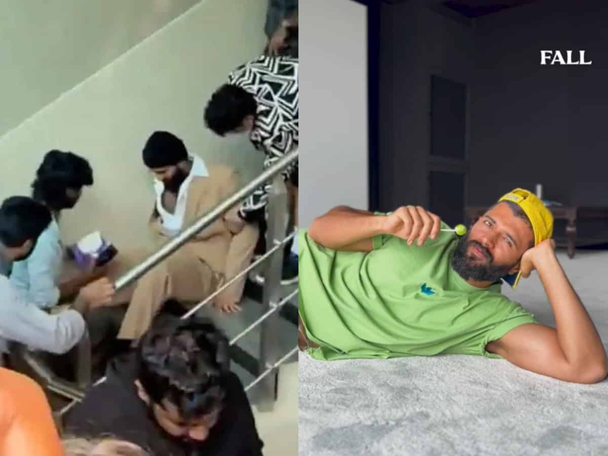 Vijay Deverakonda gives a funny spin to his viral fall video