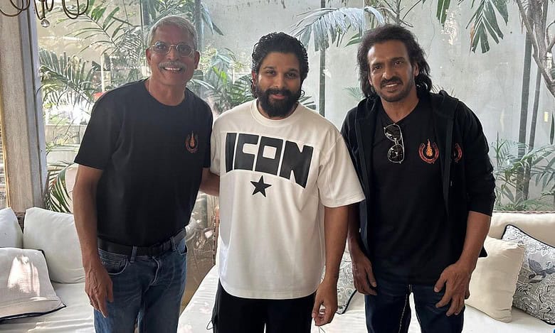Superstar Allu Arjun meets Kannada star Upendra after release from prison, wishes for his 'UI' film