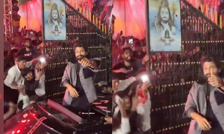 Fan falls near Allu Arjun’s car tyre, new video shocks internet