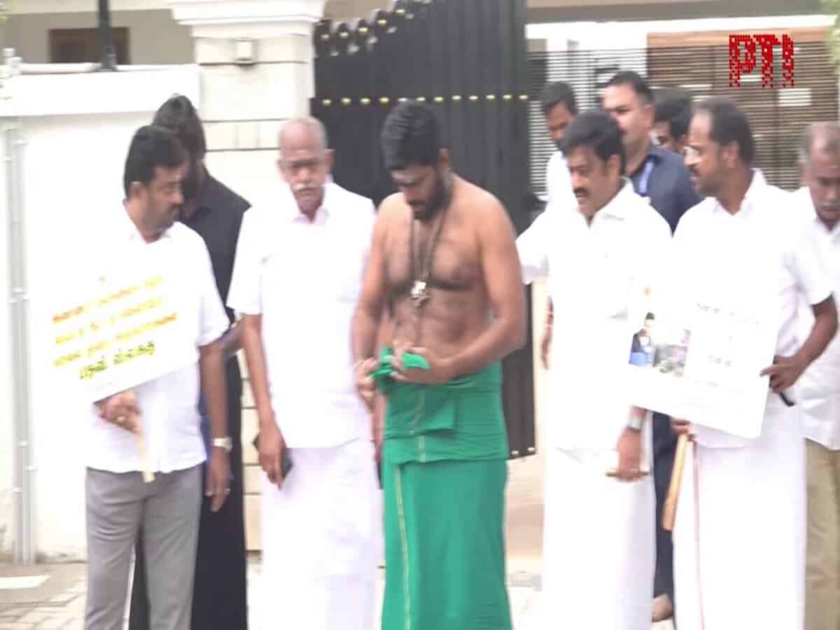 TN BJP chief lashes himself in protest over Anna University sexual assault case