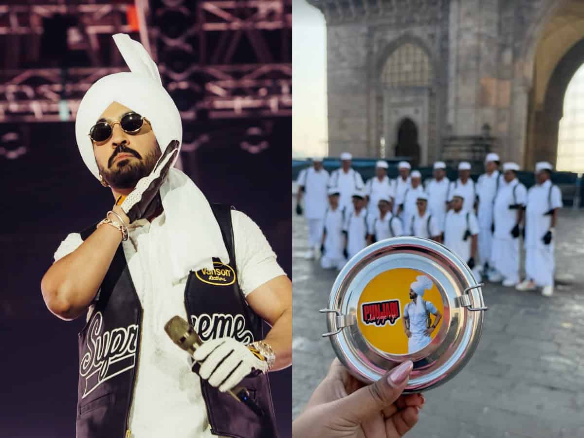 Mumbai’s iconic dabbawalas welcome Diljit Dosanjh with a heartfelt gesture