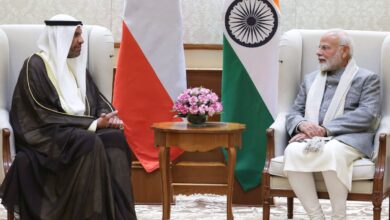 FM of Kuwait H.E. Abdullah Ali Al-Yahya and PM Modi