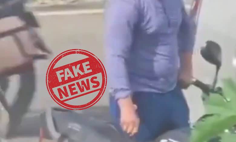 Video of man tearing down bike seats proved to be misinformation