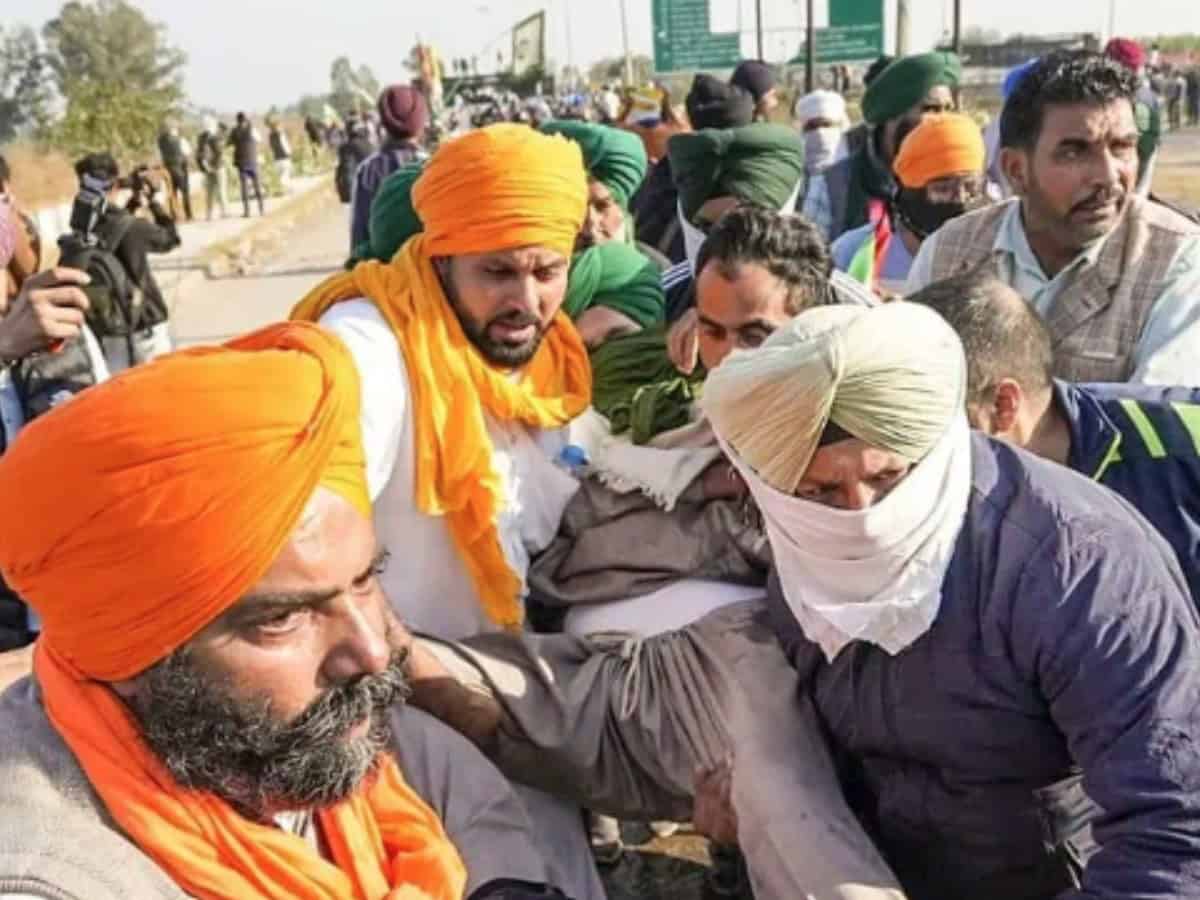 Farmers protest: 8 injured, march halted after tear gas shelling