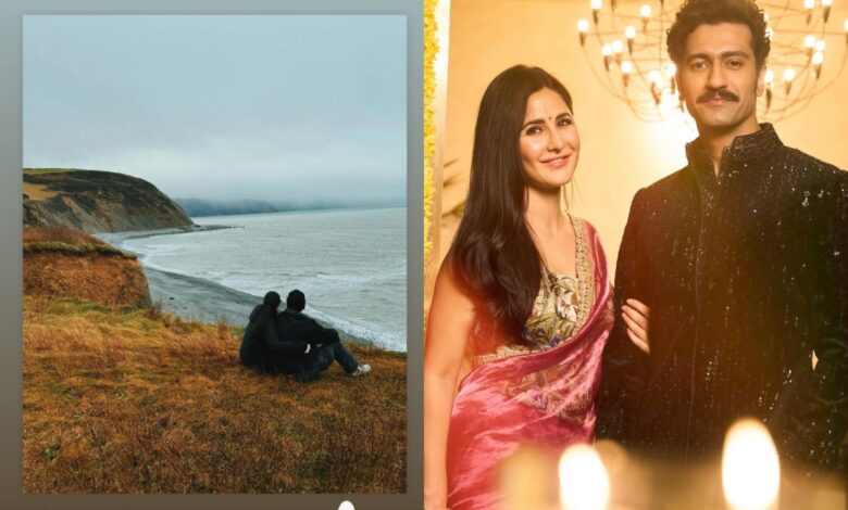 Katrina Kaif-Vicky Kaushal pause to spend quality time by sea