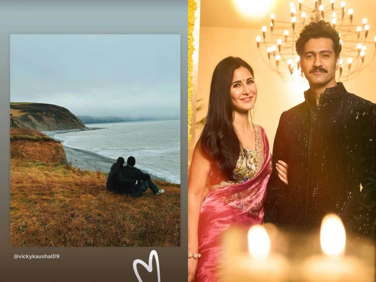 Katrina Kaif-Vicky Kaushal pause to spend quality time by sea