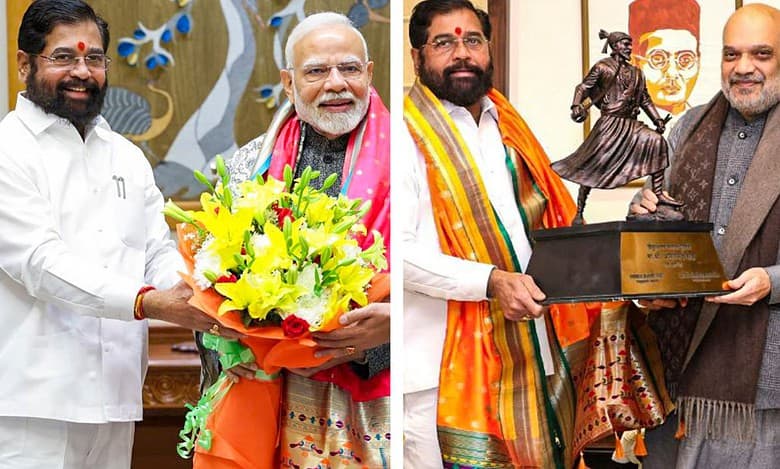 Maharashtra Deputy CM Eknath Shinde meets PM Modi, Amit Shah