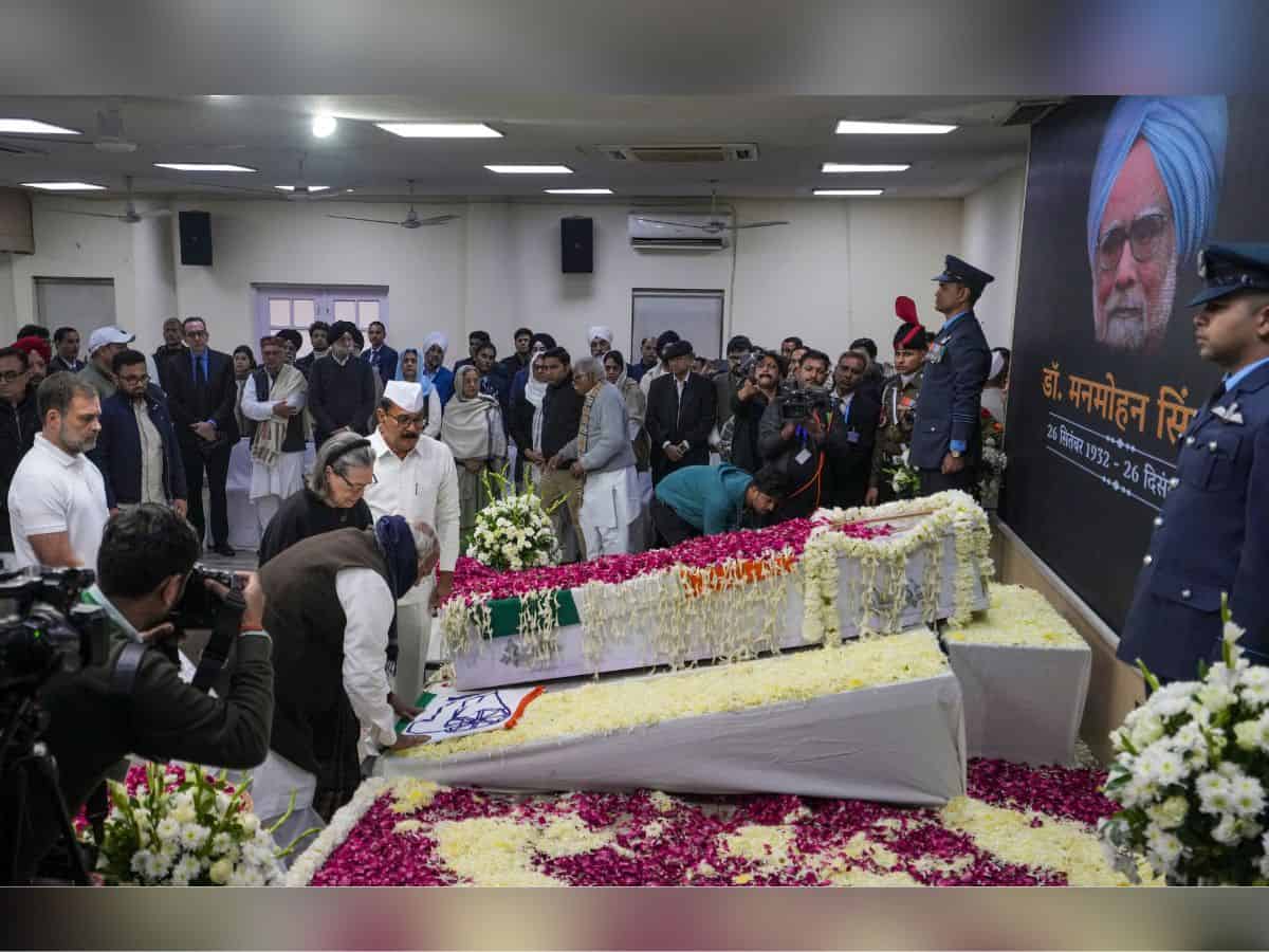 Manmohan Singh's final journey begins from AICC headquarters