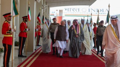 PM Modi arrives in Kuwait on a historic visit