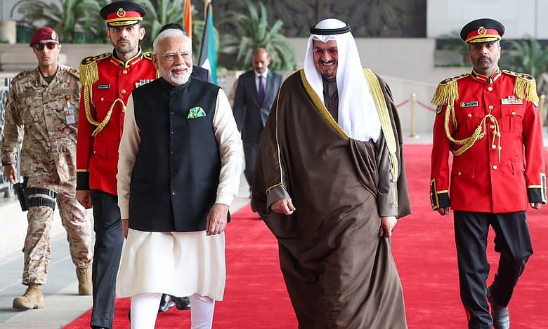 Watch: PM Modi accorded Guard of Honour at Kuwait's Bayan Palace
