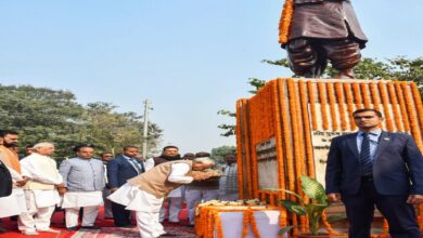 Sardar Vallabhbhai Patel's death anniversary.