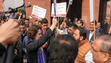 NDA, INDIA bloc MPs face off in Parliament; BJP alleges Rahul pushed its MP