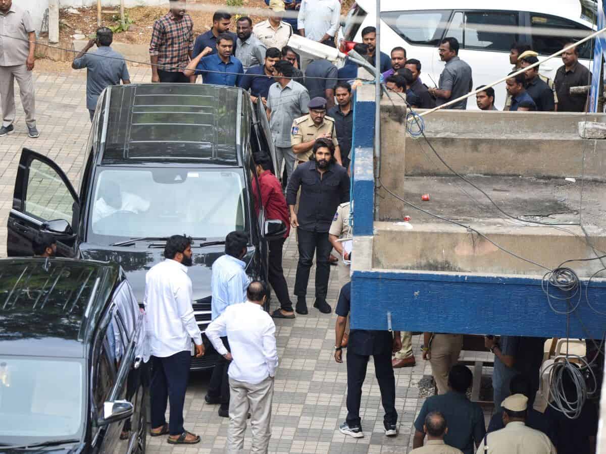 Allu Arjun's questioning in stampede case
