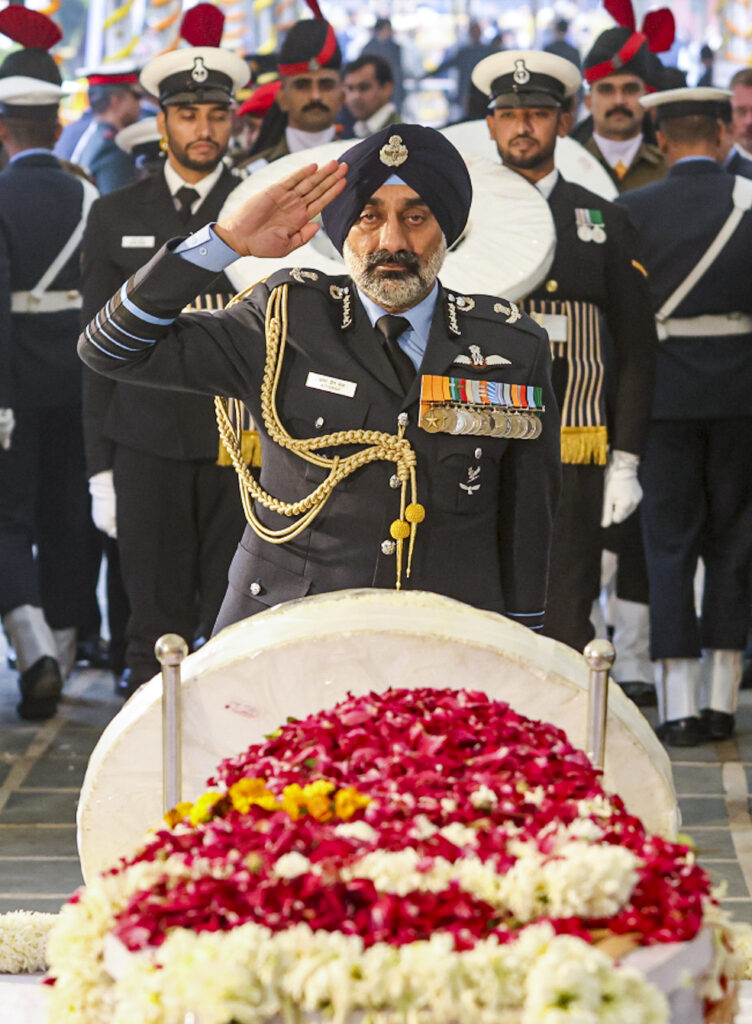 Former Prime Minister Manmohan Singh's last rites