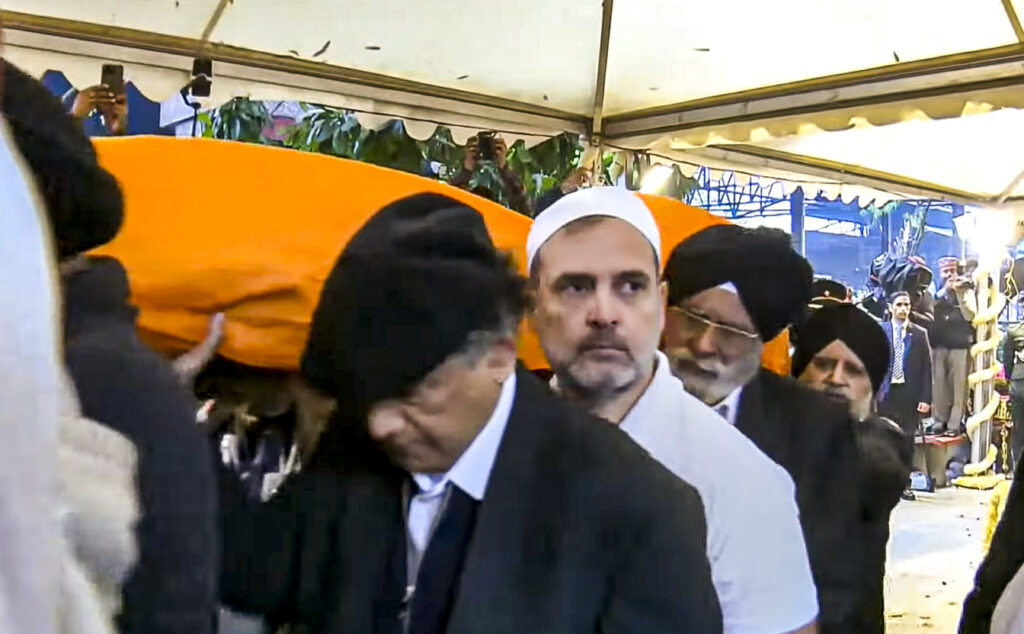 Former Prime Minister Manmohan Singh's last rites