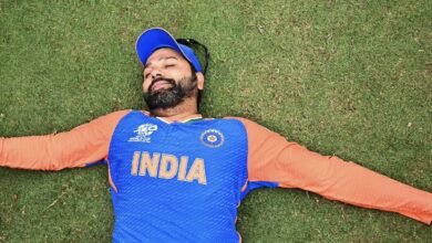 India captain Rohit Sharma sustained a blow to his left knee ahead of the fourth Test against Australia