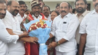 Members of TGEJAC met deputy chief minister bhatti Vikramarka at Praja Bhavan and submitted a representation with 54 demands of the government employees.