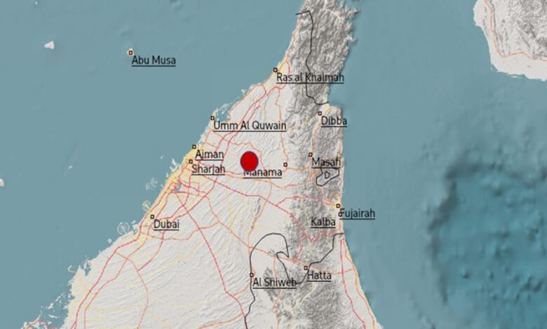 Mild earthquake strikes UAE