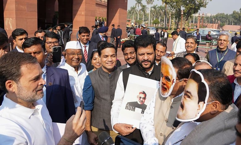 Winter session of Parliament Oppn protest