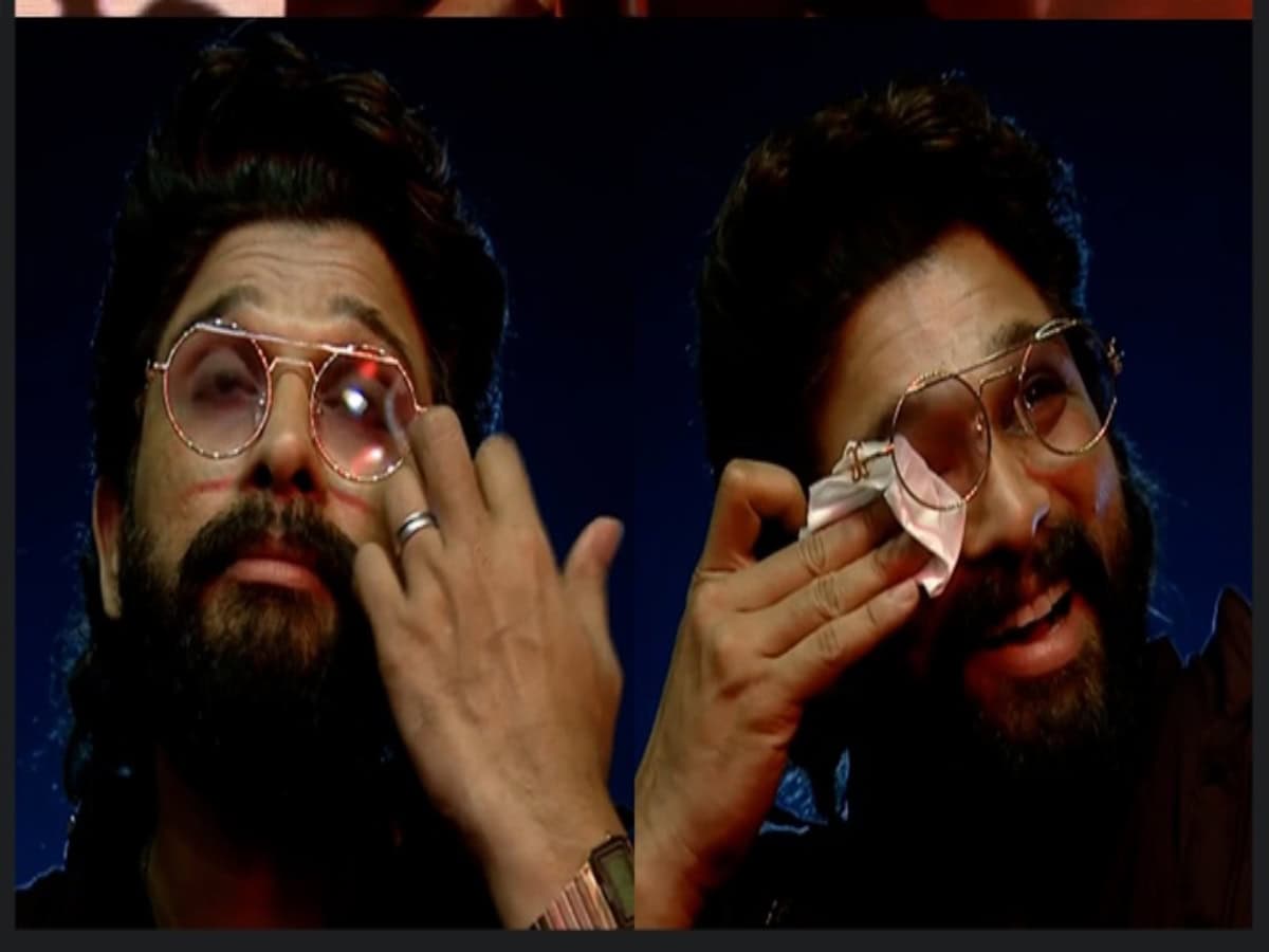 Allu Arjun breaks down at Pushpa 2 event in Hyderabad [Video]