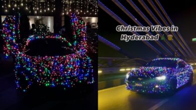 Christmas cars dazzle Hyderabad streets, videos trend online