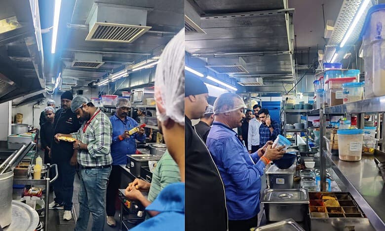 The task force of the commissioner of food safety finds multiple violations at the Daily Rituals eatery in Jubilee hills on Saturday.