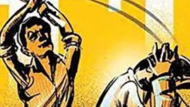 illustration showing Hyderabad school student attacking a teacher