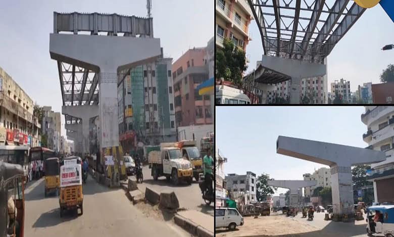 Hyderabad's Malakpet-Santosh Nagar flyover work delay leads to traffic woes