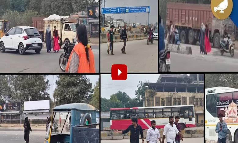 Urgent need for foot over bridge near Zoo Park in Hyderabad