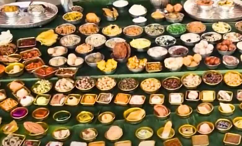 Telugu Son-in-law feasted with 465 dishes on Sankranti