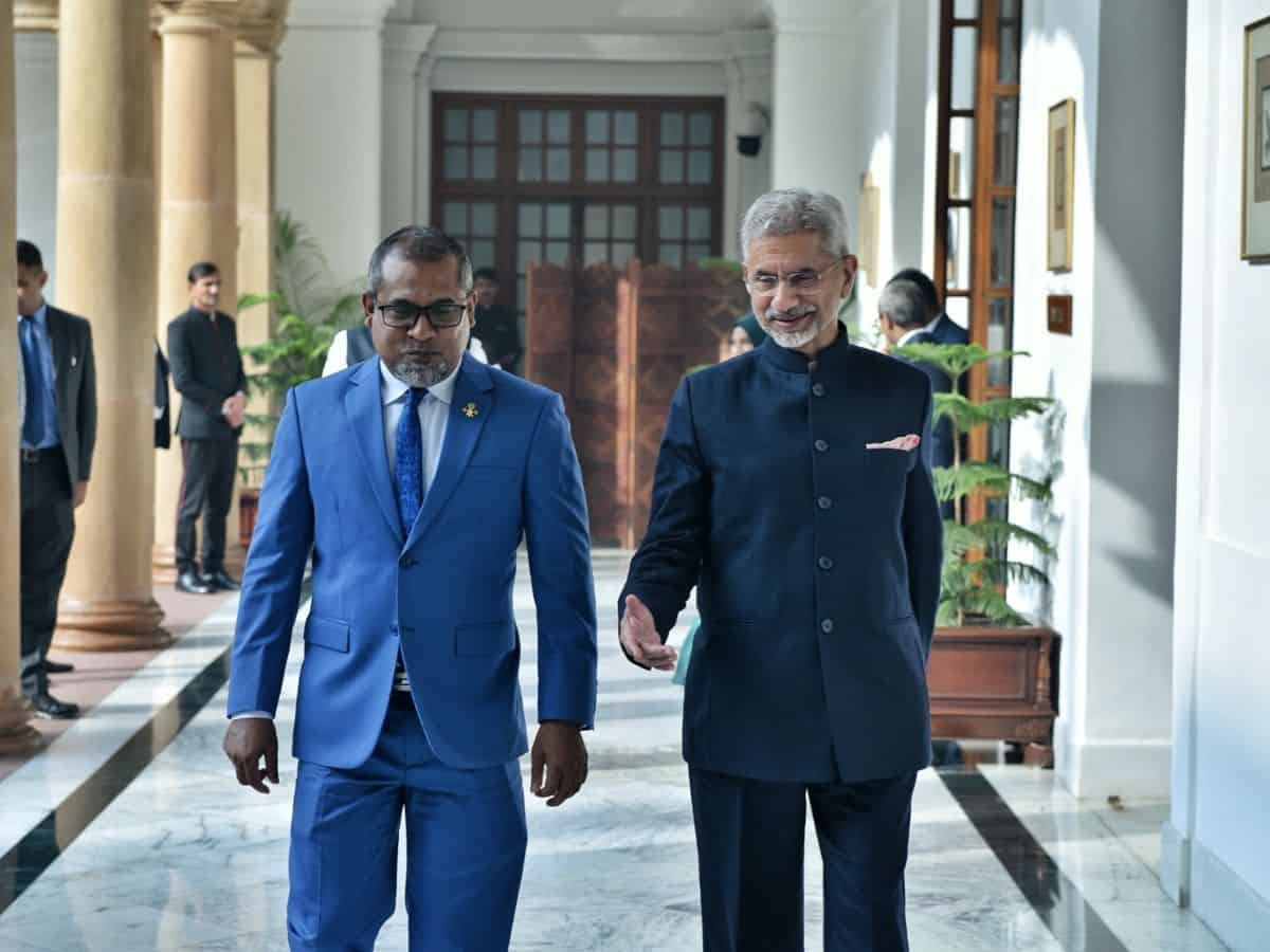 Abdulla Khaleel and EAM jaishankar