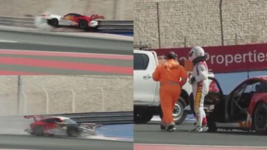 Viral video: Ajith Kumar's car crash during Dubai race practice