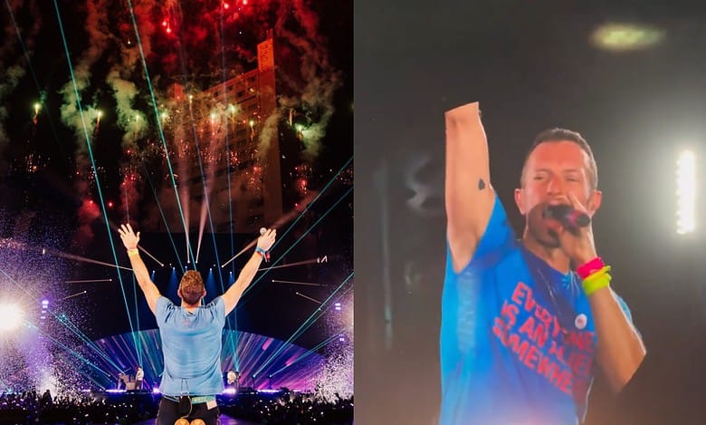 Coldplay Wows Mumbai fans with Hindi at their first India show