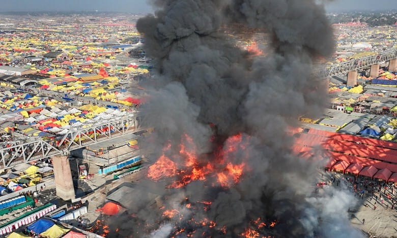 Fire erupts at Maha Kumbh in Prayagraj