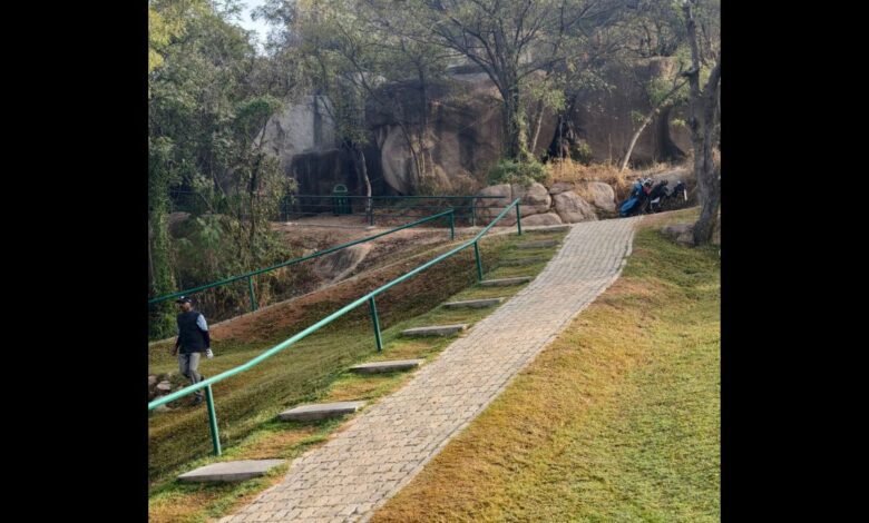 A pathway built by the Hyderabad Golf Club.