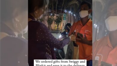 Hyderabad vloggers win hearts by gifting Swiggy, Blinkit orders to delivery agents