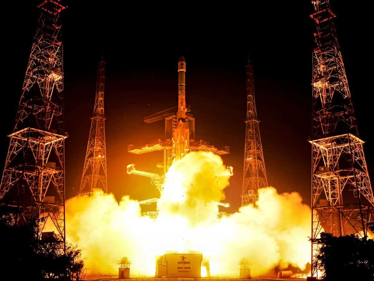 ISRO's GSLV-F15 carrying navigation satellite lifts off
