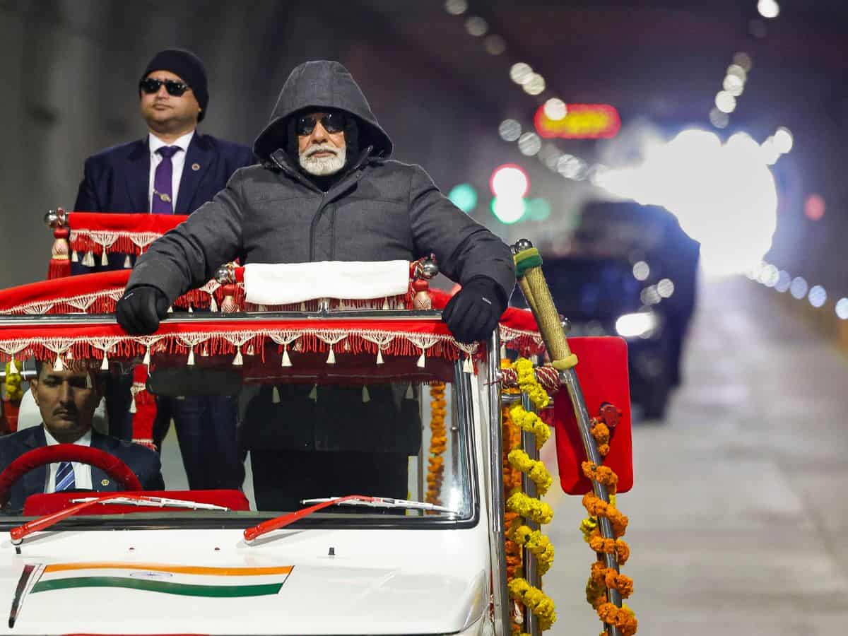 PM Modi inaugurates Z-Morh tunnel in the Sonamarg area of Jammu and Kashmir