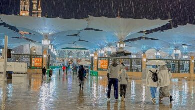 Watch: Heavy rain, hail hits Madinah city, NCM issues red alert