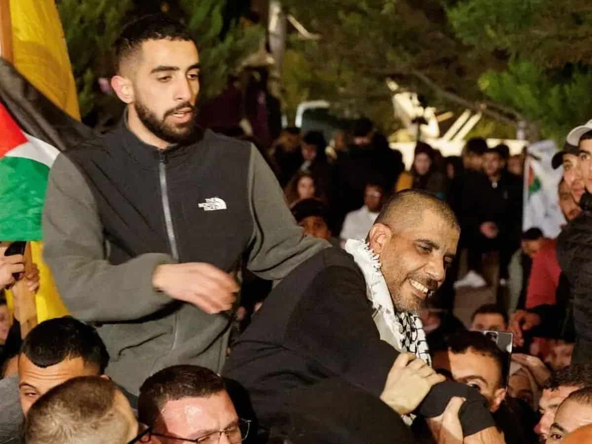 Palestinian prisoners freed by Israel arrive in Ramallah