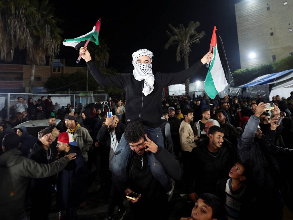 Palestinians in Gaza celebrate ceasefire agreement: A glimmer of hope amidst ruins