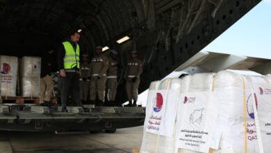 Qatar sends 31 tonnes of food aid to Syria