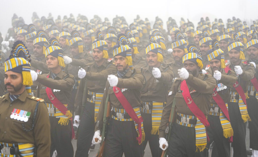 Rehearsal for Republic Day parade