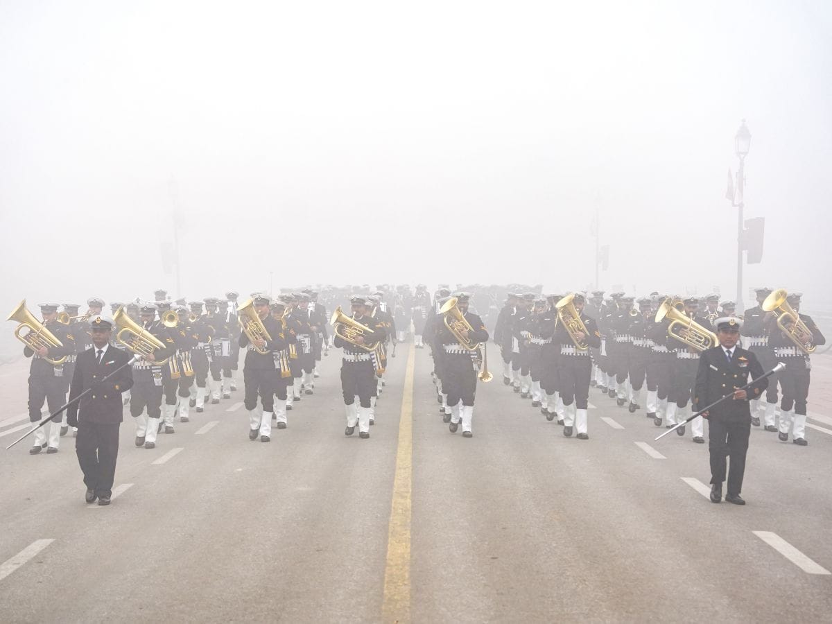 Rehearsal for Republic Day parade
