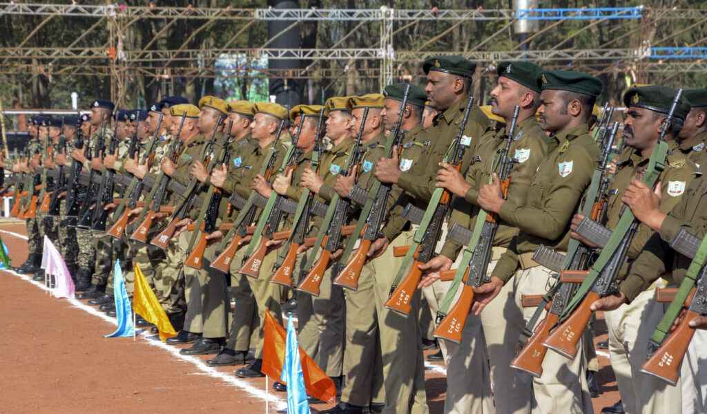 Rehearsal for Republic Day Parade 2025