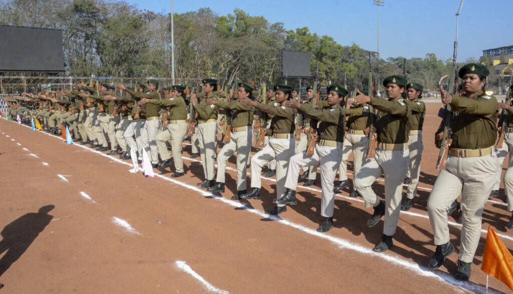 Rehearsal for Republic Day Parade 2025