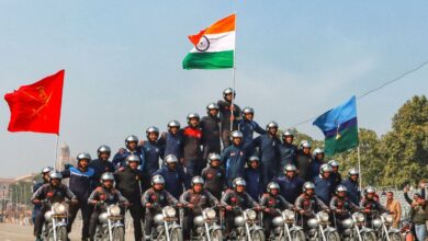 Rehearsal for Republic Day Parade 2025