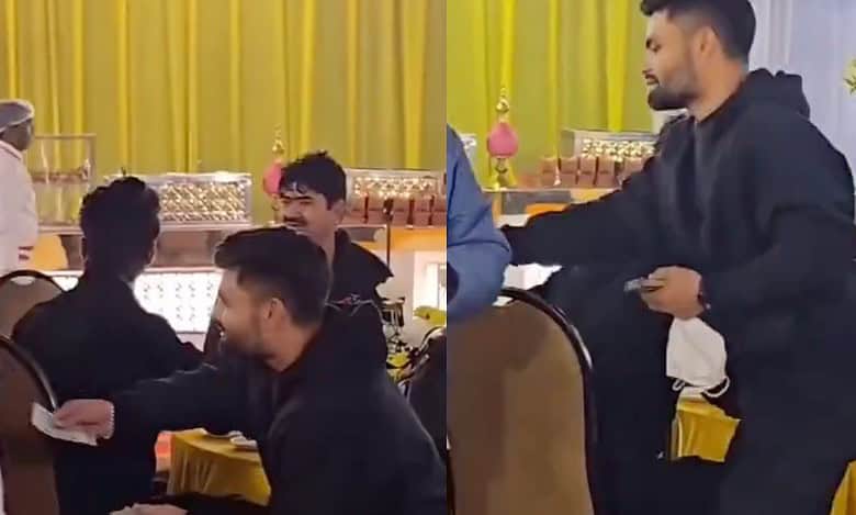 Video of Rinku Singh distributing Rs 500 notes to waiters goes viral